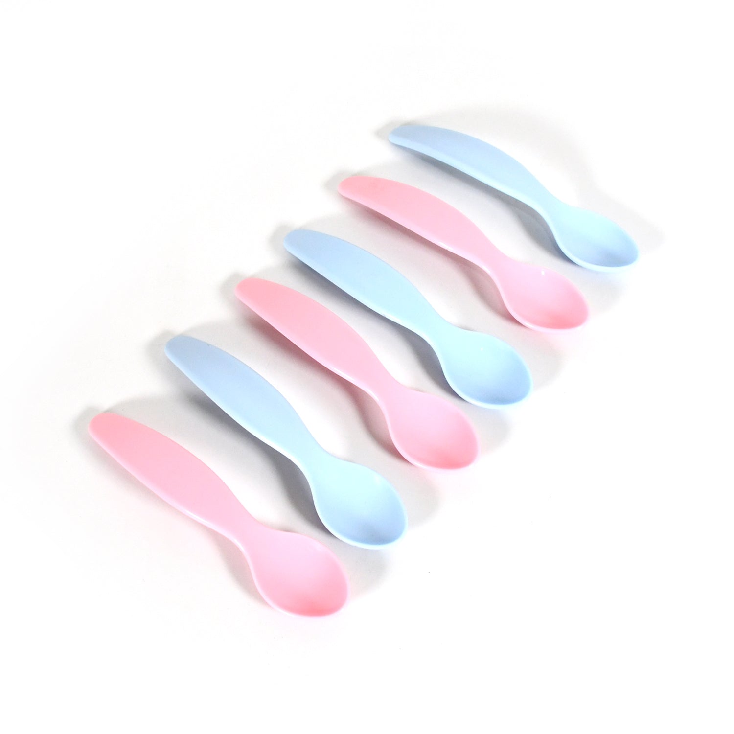 8182 Kids Cute Food Grade Foods Feeding Training Silicone Baby Spoon (Set Of 6 Pcs) - BOSS MANGO